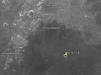 Запланированное место посадки аппарата в Море Ясности Запланированное место посадки аппарата в Море Ясности