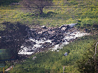 Обломки F-16, упавшего на территории кибуца Хардуф Обломки F-16, упавшего на территории кибуца Хардуф