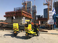 На месте происшествия в Бней-Браке На месте происшествия в Бней-Браке