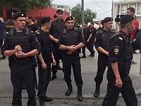 Во время марша в Москве. 12 июня 2019 года Во время марша в Москве. 12 июня 2019 года