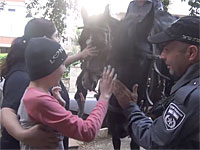 Конная полиция и кинологи приехали к больной раком девочке, чтобы ее поддержать Конная полиция и кинологи приехали к больной раком девочке, чтобы ее поддержать