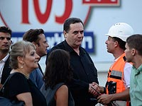 Исраэль Кац на открытии работ по строительству метротрамвая Исраэль Кац на открытии работ по строительству метротрамвая