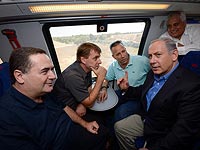 Исраэль Кац и Биньямин Нетаниягу на открытии ветки Ашкелон - Беэр-Шева Исраэль Кац и Биньямин Нетаниягу на открытии ветки Ашкелон - Беэр-Шева