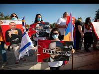 Акция протеста армянской общины против войны в Нагорном Карабахе. Фоторепортаж