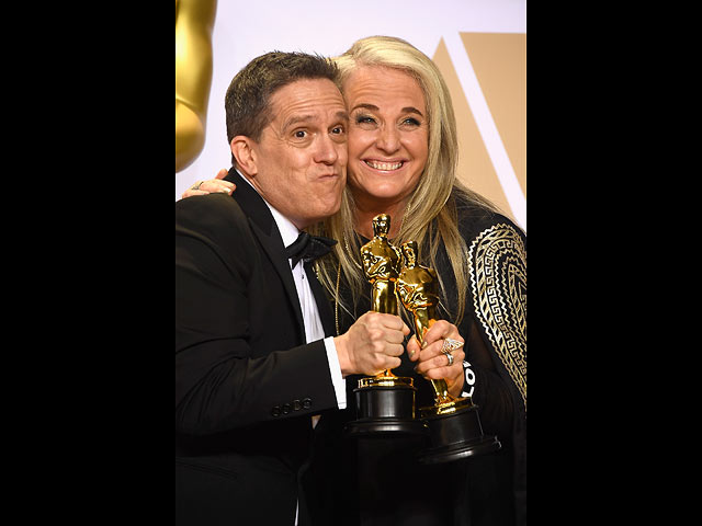 Ли Анкрич и  Дарла К. Андерсон на церемонии вручения премии "Оскар-2018"