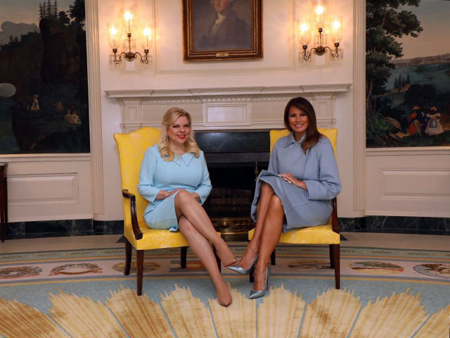 Мелания Трамп и Сара Нетаниягу в Вашингтоне  