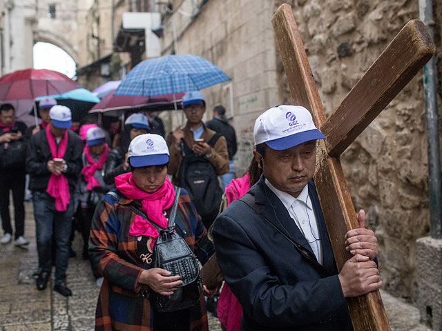 Предпасхальное шествие в Иерусалиме