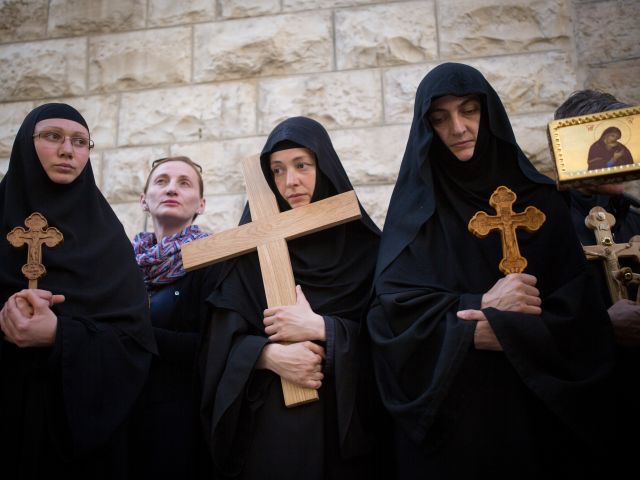 Страстная пятница на крестном пути Иисуса. Иерусалим, 6 апреля 2018 года