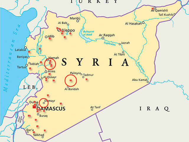 Авиабазы "Шайрат", "Тифор" и "Думайр" в Сирии