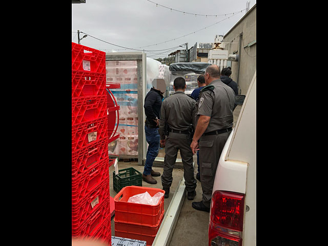 Полиция конфисковала полторы тонны нелегального мяса в деревне Гуш-Халав  