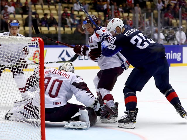 Чемпионат мира: американцы в овертайме одолели сборную Латвии