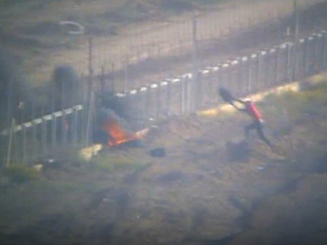 При проведении операции по задержанию диверсантов израильские солдаты подверглись обстрелу со стороны сектора Газы