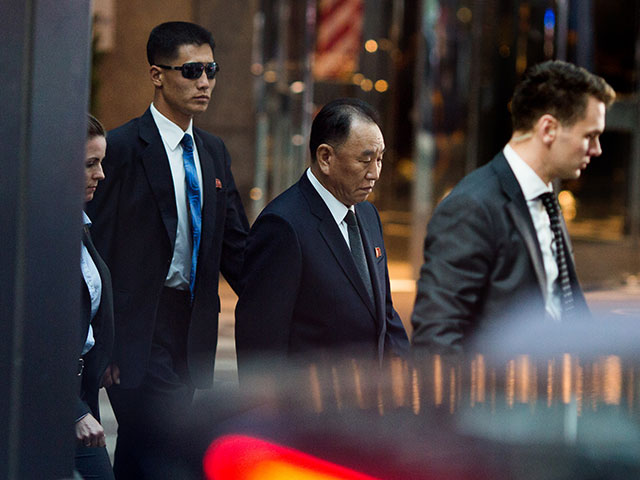 Ким Ён Чхоль в Нью-Йорке, 30 мая 2018 года