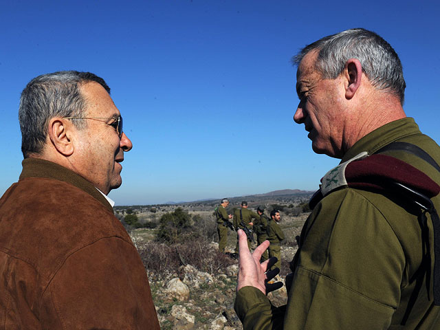 Эхуд Барак и Бени Ганц в 2011 году