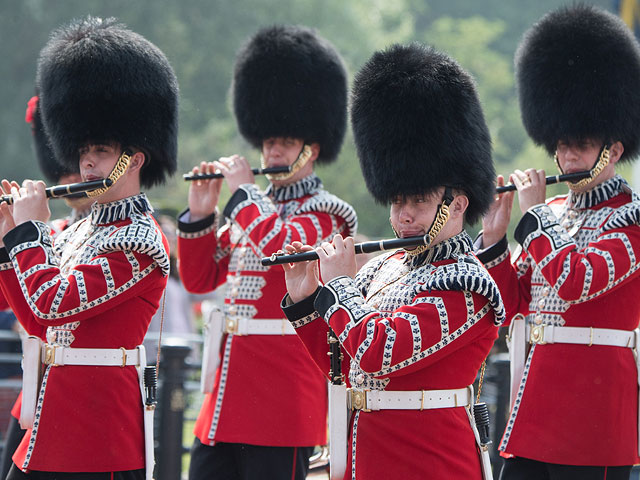 Репетиция церемонии "Trooping the Colour"