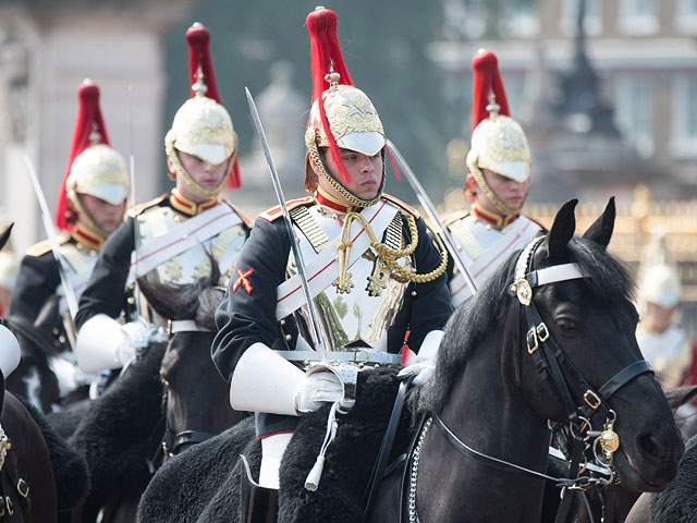 Репетиция церемонии "Trooping the Colour"