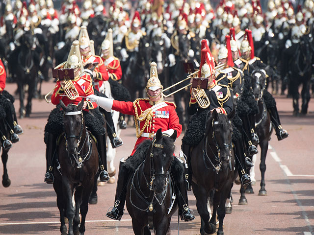 Репетиция церемонии "Trooping the Colour"