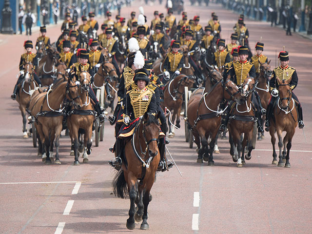 Репетиция церемонии "Trooping the Colour"