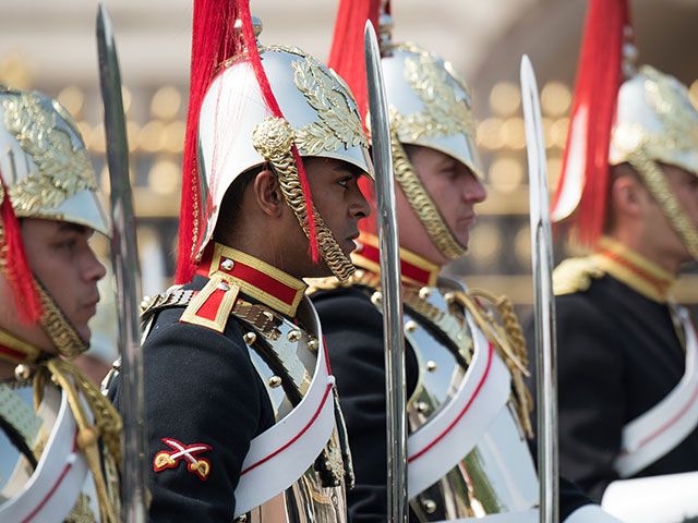 Репетиция церемонии "Trooping the Colour"