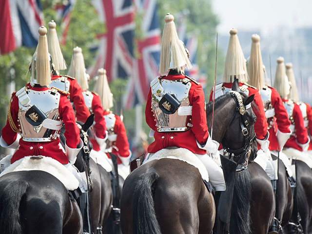 Репетиция церемонии "Trooping the Colour"