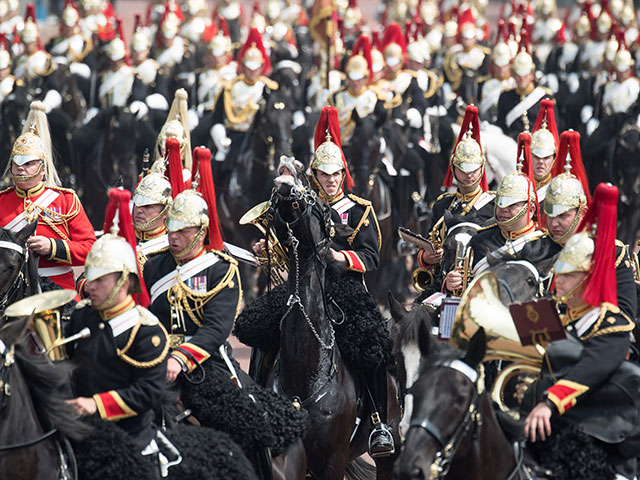 Репетиция церемонии "Trooping the Colour"