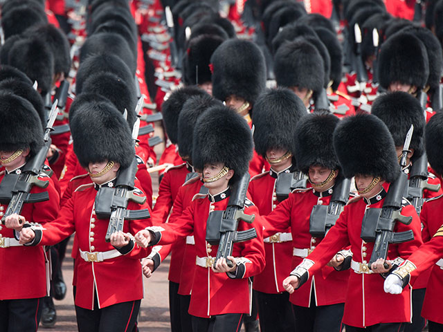 Репетиция церемонии "Trooping the Colour"