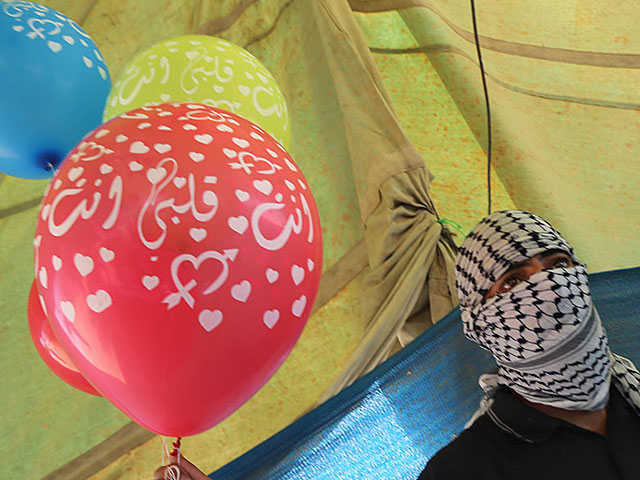 Впервые "огненный шар" был обнаружен в 17 километрах от сектора Газы