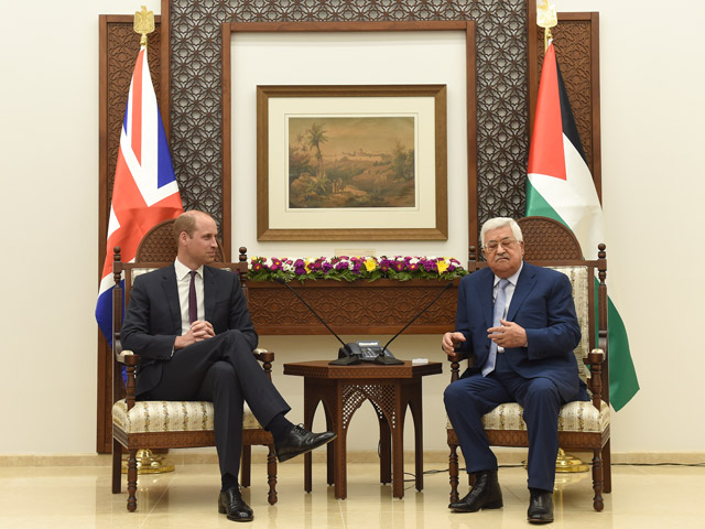 Принц Уильям и Махмуд Аббас. Рамалла, 27 июня 2018 года