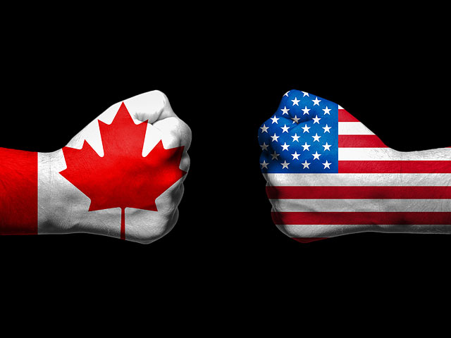 Канада ввела пошлины на продукцию из США  