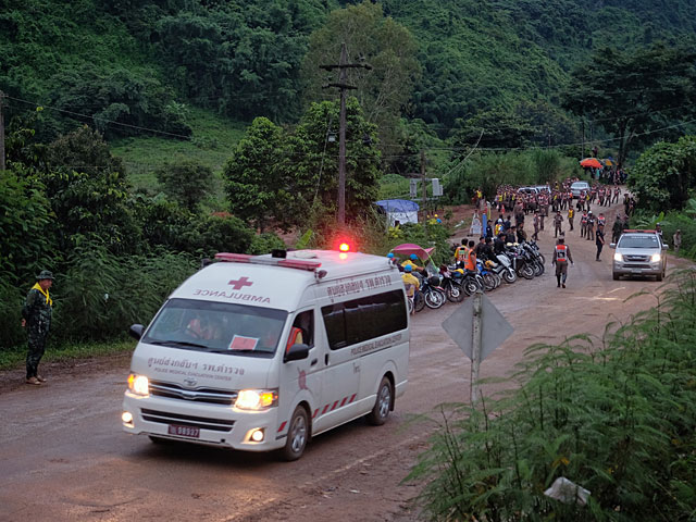 На месте спасательной операции, Таиланд
