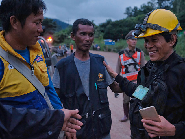 На месте спасательной операции, Таиланд
