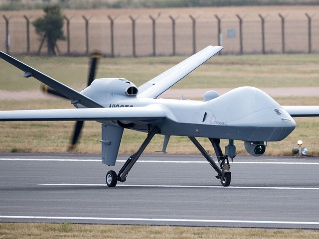 MQ-9B SkyGuardian в Англии. 11 июля 2018 года