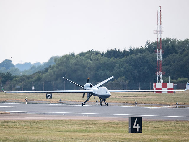 MQ-9B SkyGuardian в Англии. 11 июля 2018 года
