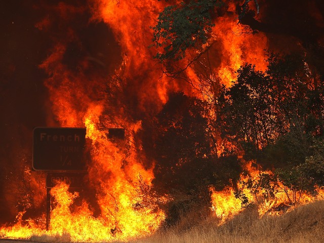 Лесные пожары в Калифорнии. Июль 2018   