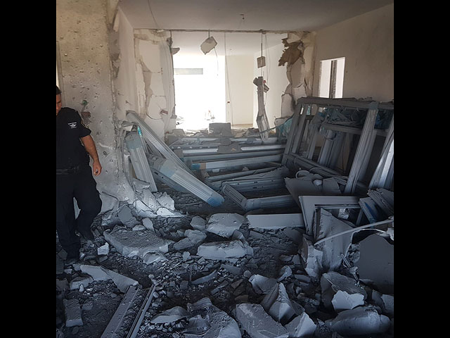 Последствия ракетных обстрелов из Газы 8-9.08.2018