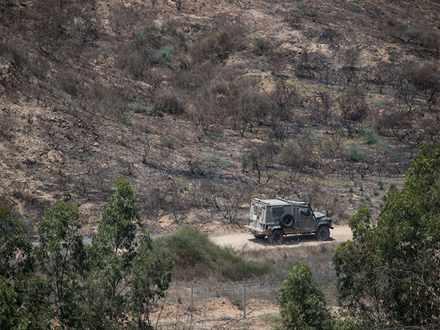 Патруль ЦАХАЛа на границе с Газой. Август 2018 года  