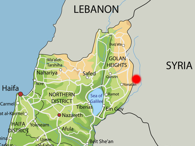 На карте отмечен сирийский населенный пункт Рафид