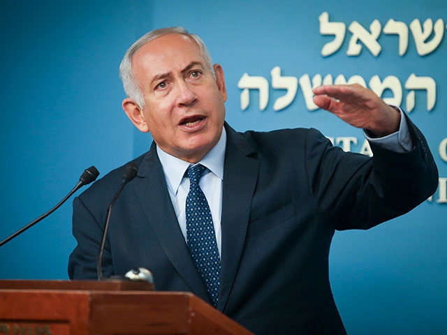 Биньямин Нетаниягу на пресс-конференции в Иерусалиме. 9 октября 2018 года