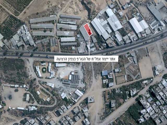 Цех по производству оружия на севере сектора Газы