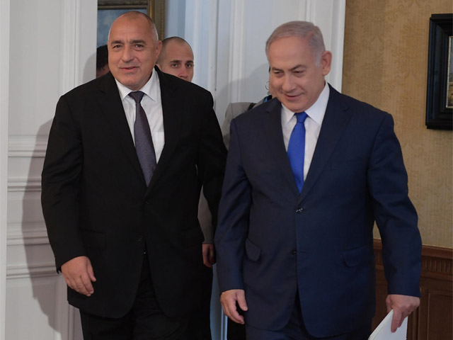 Премьер-министр Болгарии Бойко Борисов и премьер-министр Израиля Биньямин Нетаниягу. Варна, 2 ноября 2018 года
