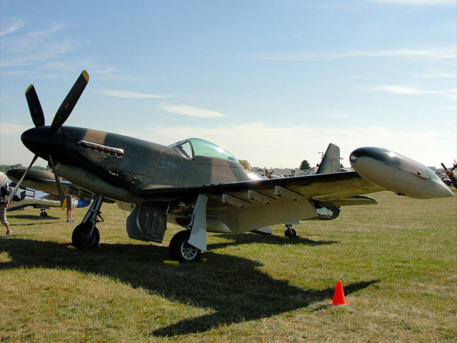 Самолет North American P-51 Mustang (иллюстрация)