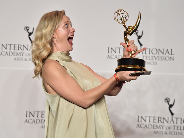 На церемонии Emmy International 2018. 19 ноября 2018 года