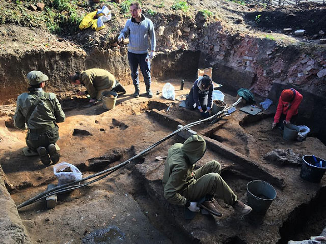 Археологи нашли в Подмосковье череп мамонта с кладом внутри  