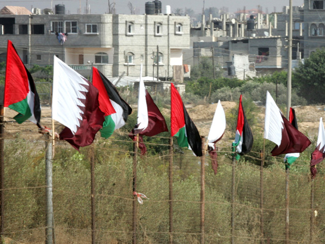 Флаги Катара в Газе
