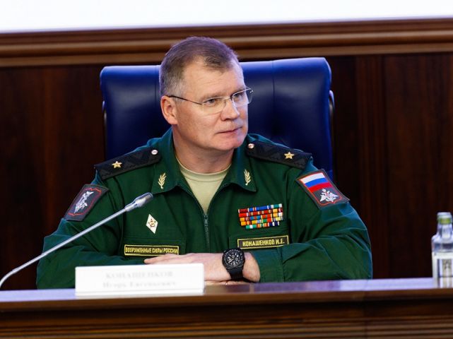 Представитель министерства обороны РФ генерал-майор Игорь Конашенков