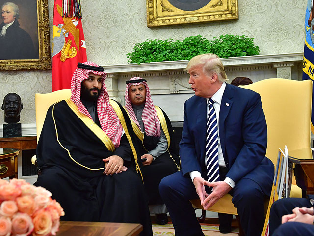 Принц Мухаммад бин Салман и Дональд Трамп в Белом доме. Май 2018 года