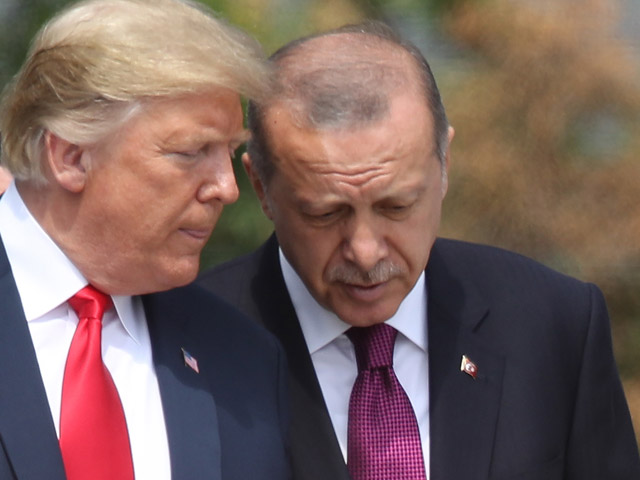 Президент США Дональд Трамп и президент Турции Реджер Тайип Эрдоган