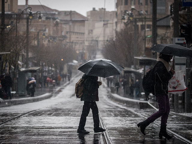 Первая зимняя буря 2019 года в Израиле: прогноз на неделю  