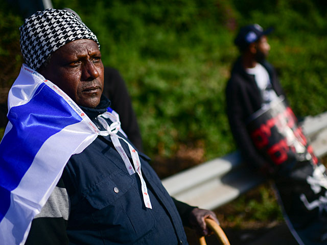 "Антиполицейская" акция протеста эфиопской общины в Тель-Авиве