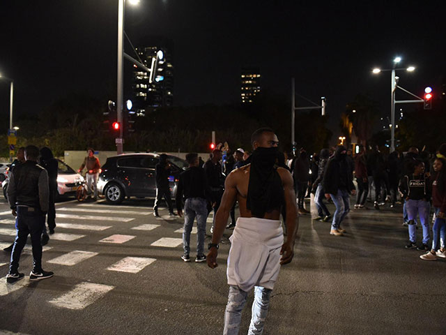 Протест эфиопской общины в Тель-Авиве. 30 января 2019 года